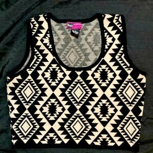 Say What cropped pullover vest